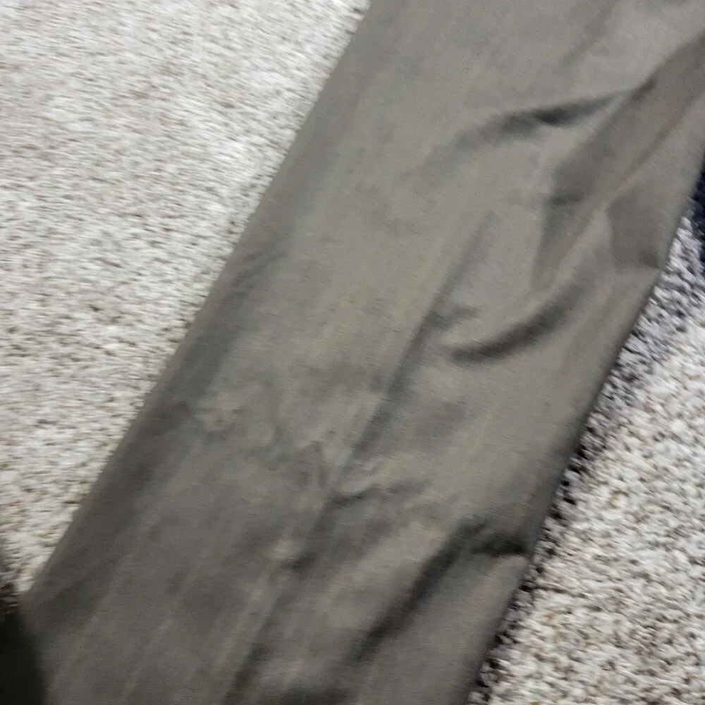 Banana Republic Pants Mens 35x32 Tag 34x32 Brown Pinstripe Poly Blend Tags